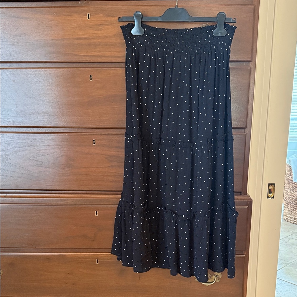 CeCe black and white Polka Dot Skirt